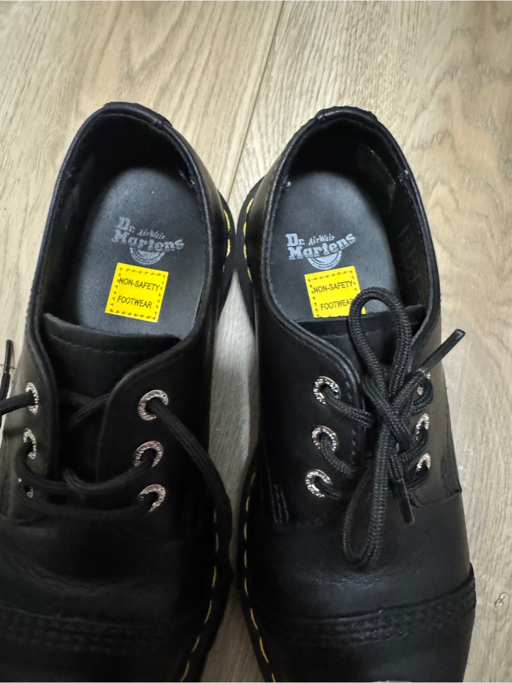 Dr. Martens 1925 Luxor Blk Steel Toe Cap 3-Eye Oxford Shoes Unisex M5/W6 - Picture 4 of 8